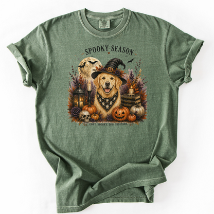 Golden Retriever Spooky Season Dog Mom Halloween Shirt
