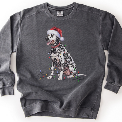Dalmatian Christmas Lights Sweatshirt