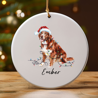 Nova Scotia Duck Tolling Retriever Ornament, Custom Dog Keepsake