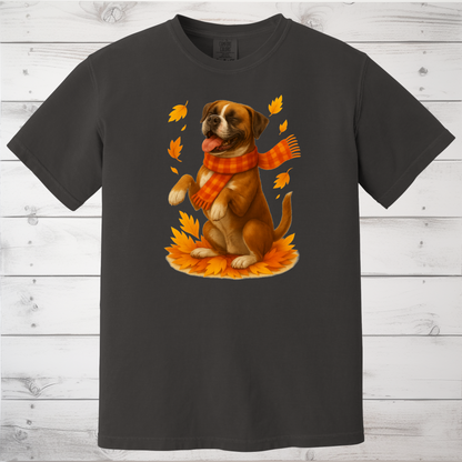 Boxer Sweater, Dog Lover Fall Apparel, Cozy Autumn Gift, Cute Pet T-shirt, Autumn Dog Fashion