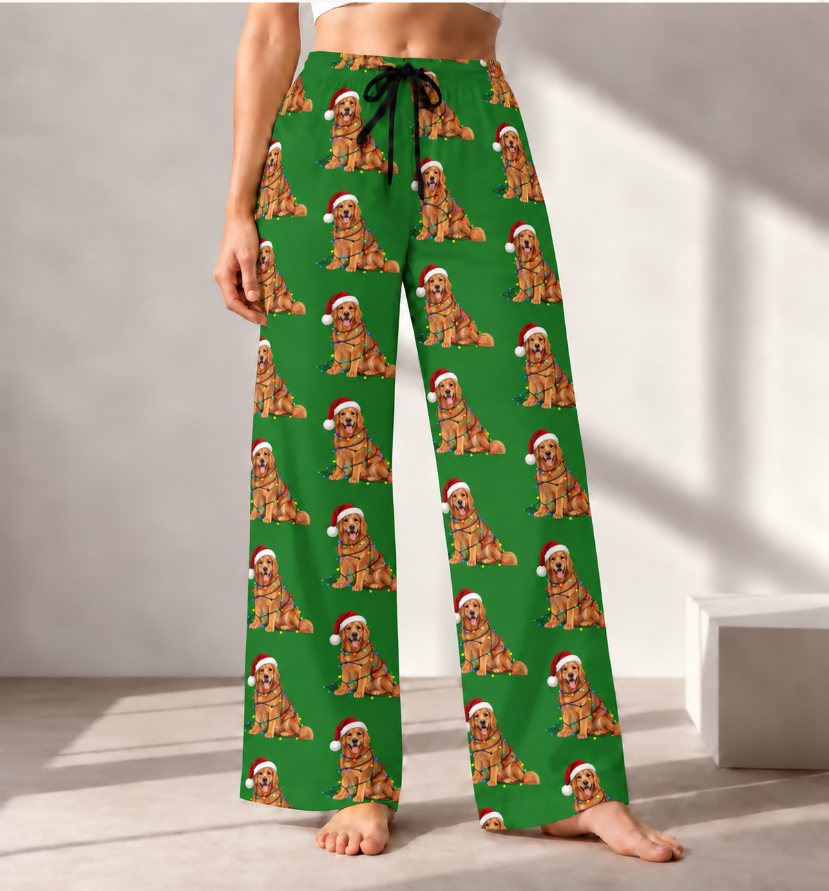 Golden Retriever Christmas Pajama Pants