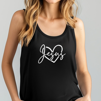 Load image into Gallery viewer, Jesus Heart Shirt, Tank or Hoodie, Christian Apparel for Women, Faith Graphic Tee, Cute Jesus Lover Gift
