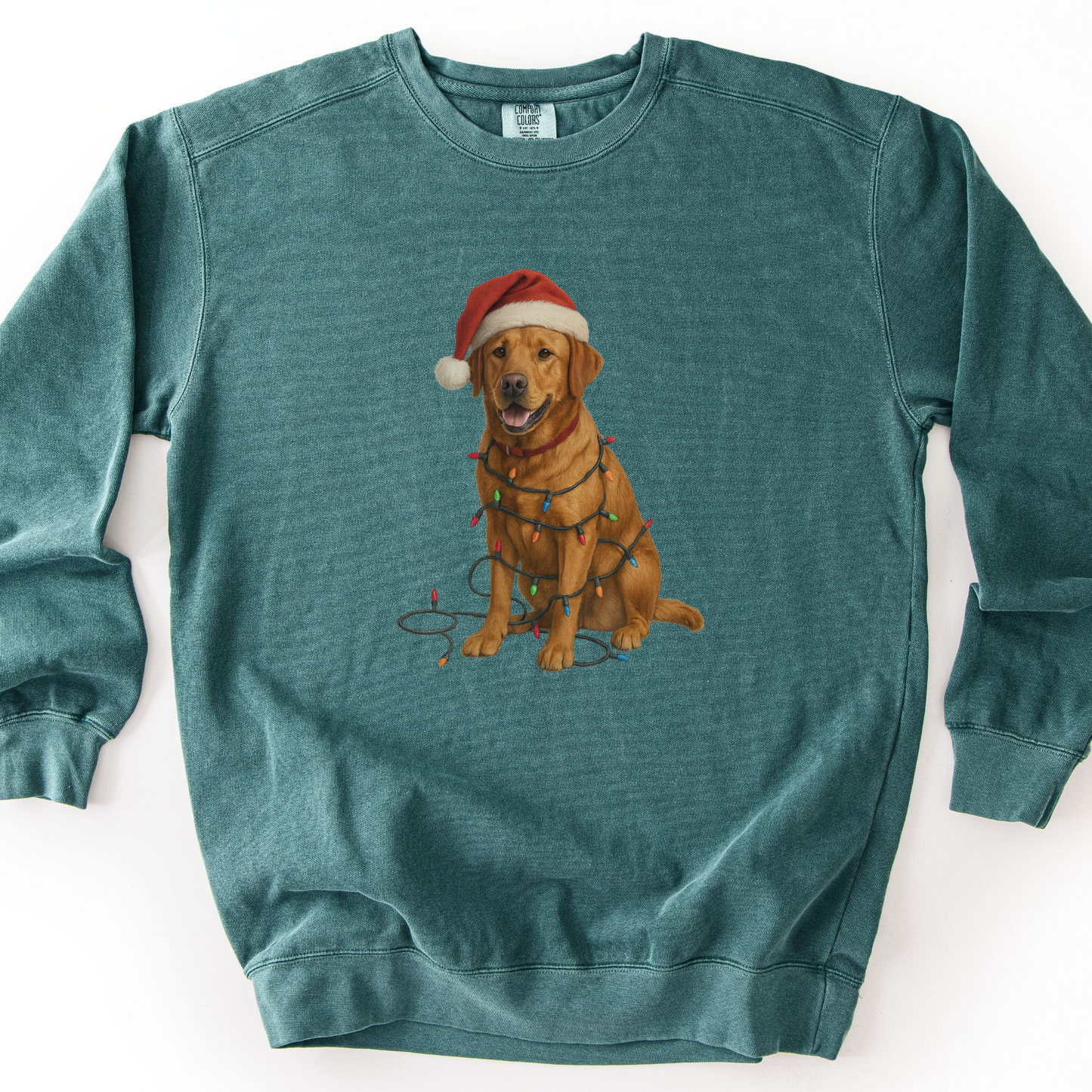 Fox Red Labrador Christmas Lights Sweatshirt