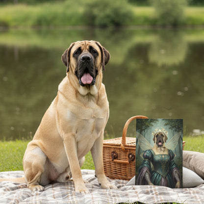 Personalized Dog Fairy Portrait, Custom Fantasy Pet Canvas Art