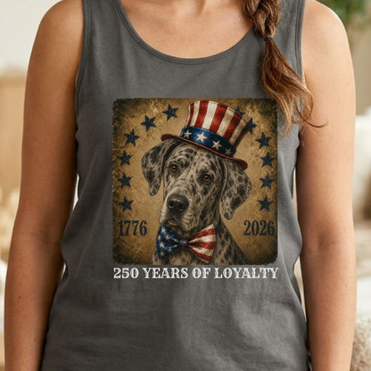 Great Dane Patriotic Tank Top, 250 Years of Loyalty