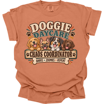 Dog Daycare Worker Shirt, Doggy Daycare Gift, Chaos Coordinator Dog Lover Tee