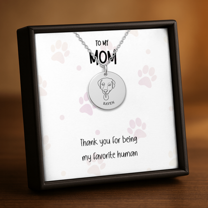 Personalized Dog Necklace for Mom