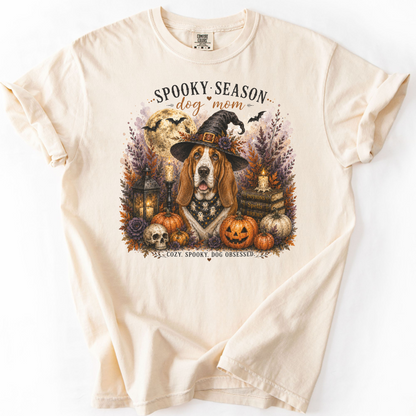 Basset Hound Spooky Season Dog Mom Halloween Shirt