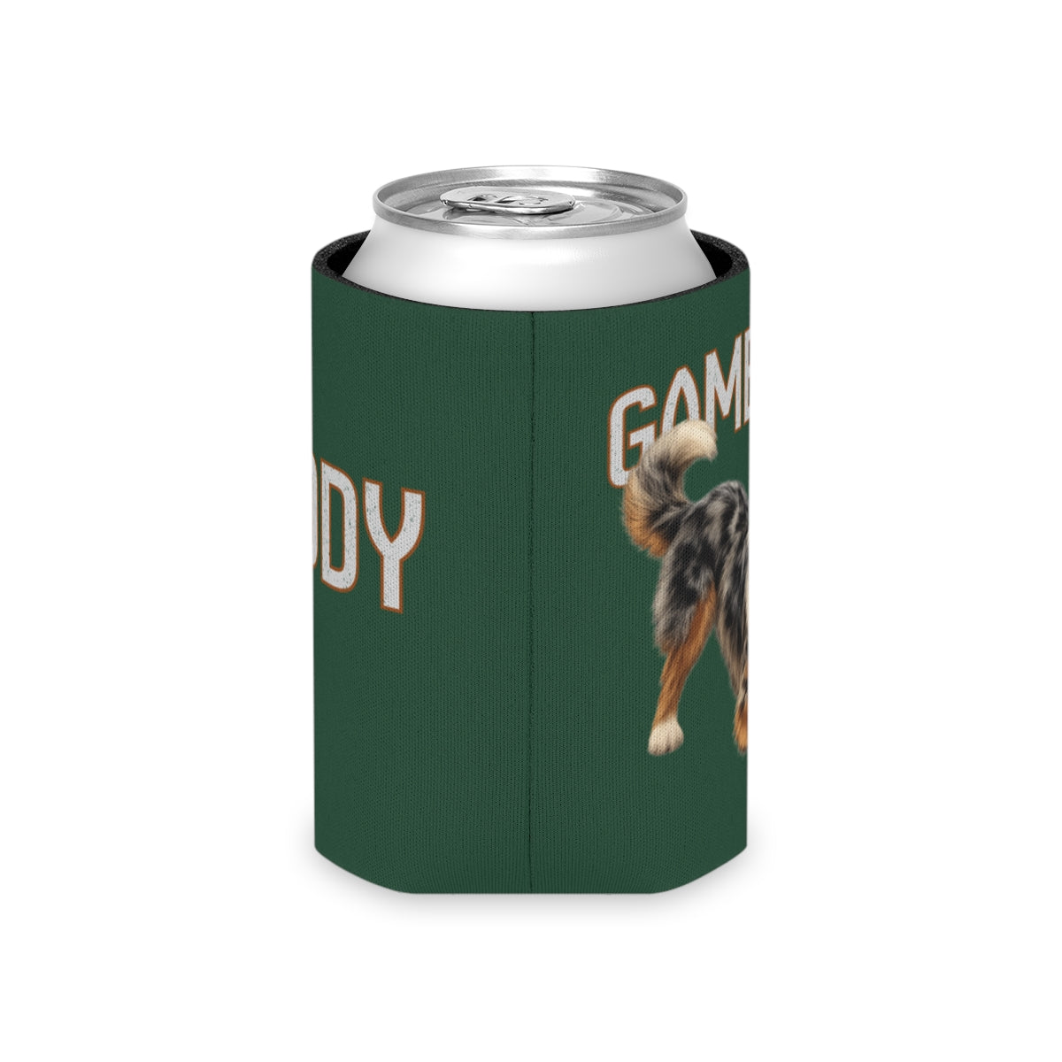 Personalized Australian Shepherd Game Day Can Cooler, Custom Football Dog Koozie Gift