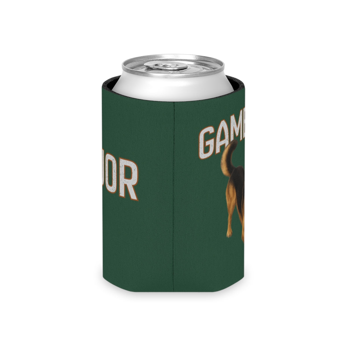 Personalized German Shepherd Game Day Can Cooler, Custom Football Dog Koozie Gift