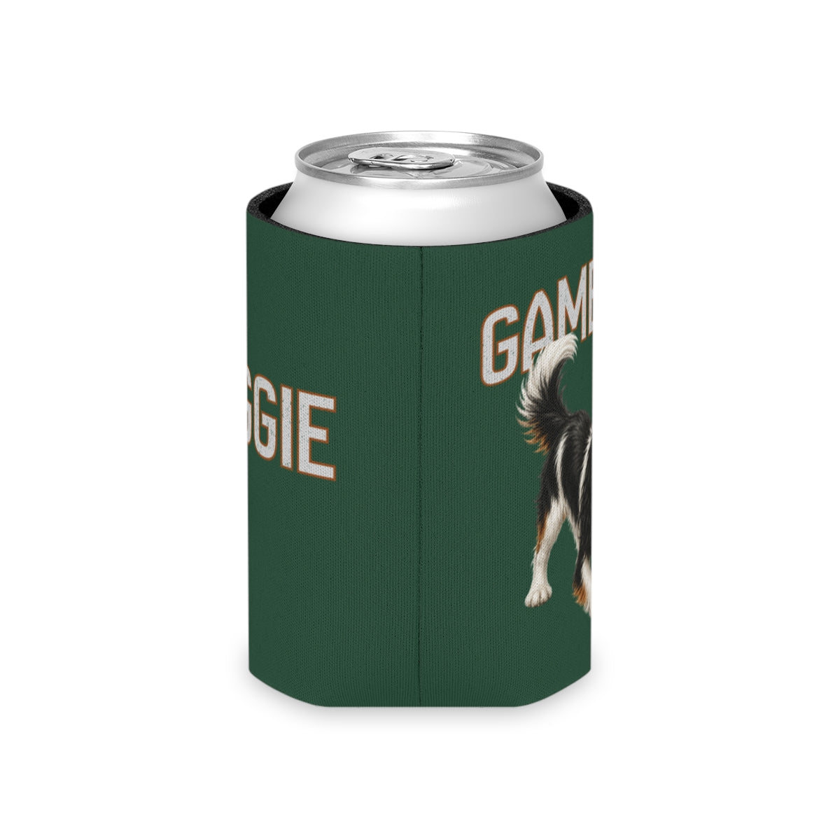Personalized Tricolor Cavalier Game Day Can Cooler, Custom Football Dog Koozie Gift