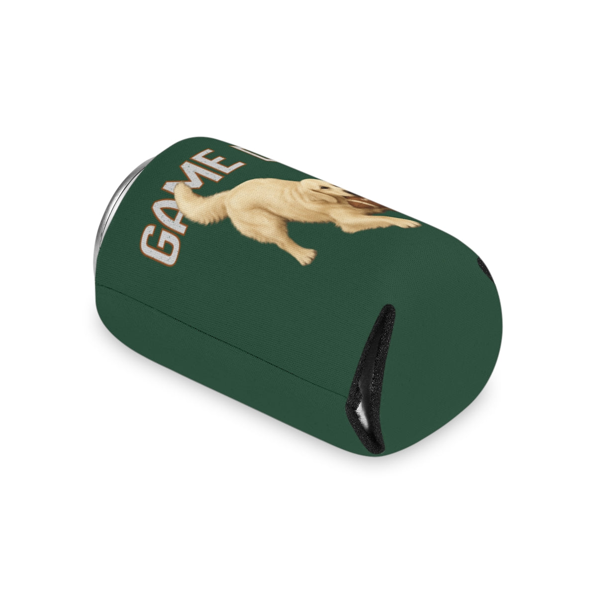 Personalized English Cream Golden Retriever Game Day Can Cooler, Custom Football Dog Koozie