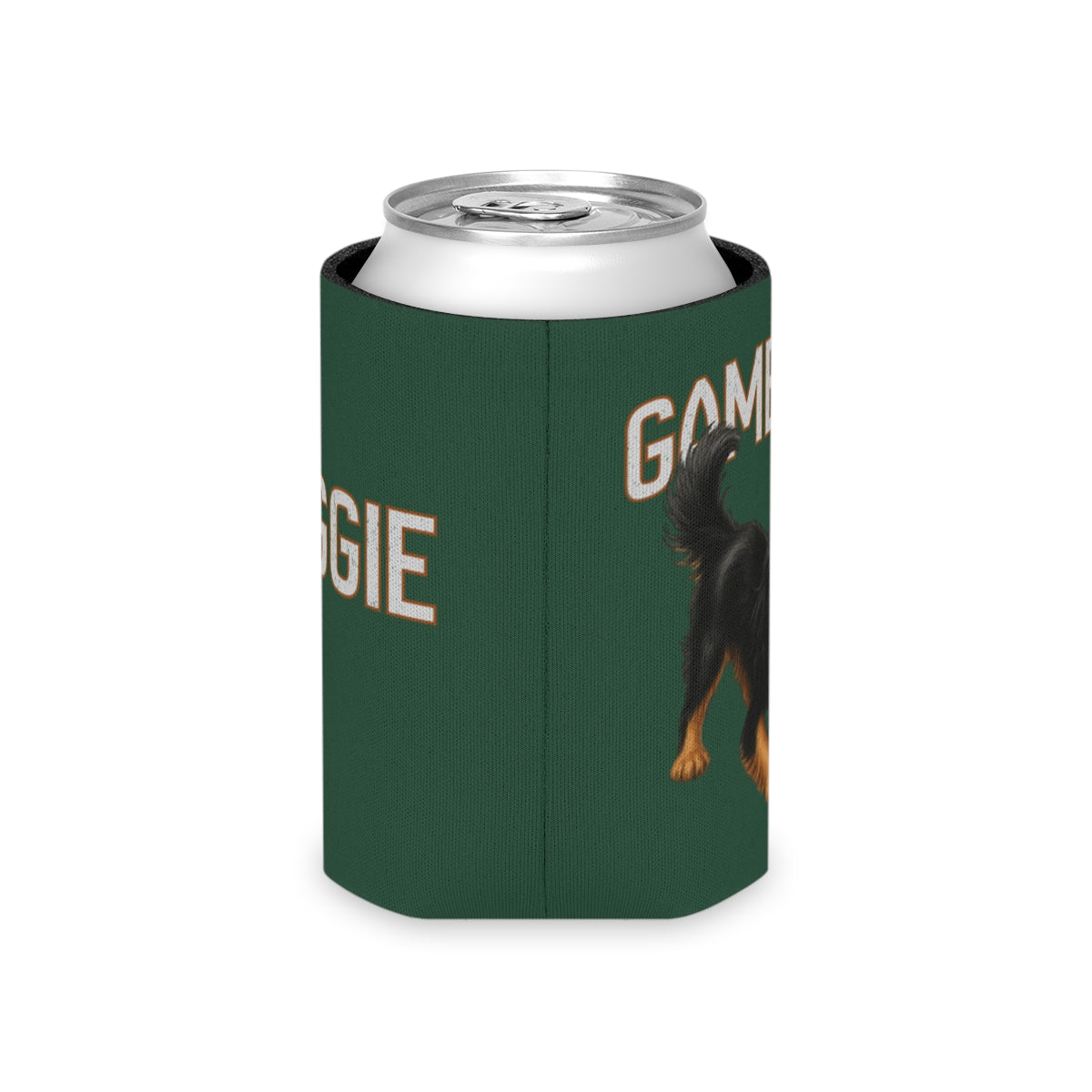 Personalized Black and Tan Cavalier Game Day Can Cooler, Custom Football Dog Koozie