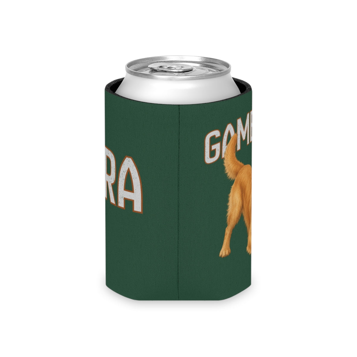 Personalized Golden Retriever Game Day Can Cooler, Custom Football Dog Koozie Gift