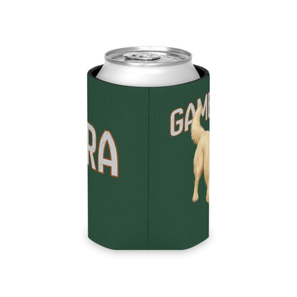 Personalized English Cream Golden Retriever Game Day Can Cooler, Custom Football Dog Koozie