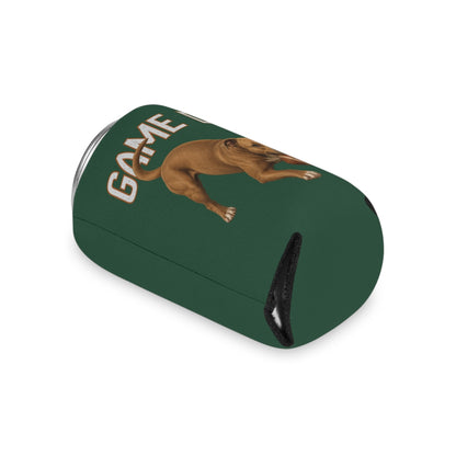 Personalized Pit Bull Game Day Can Cooler, Custom Football Dog Koozie Gift