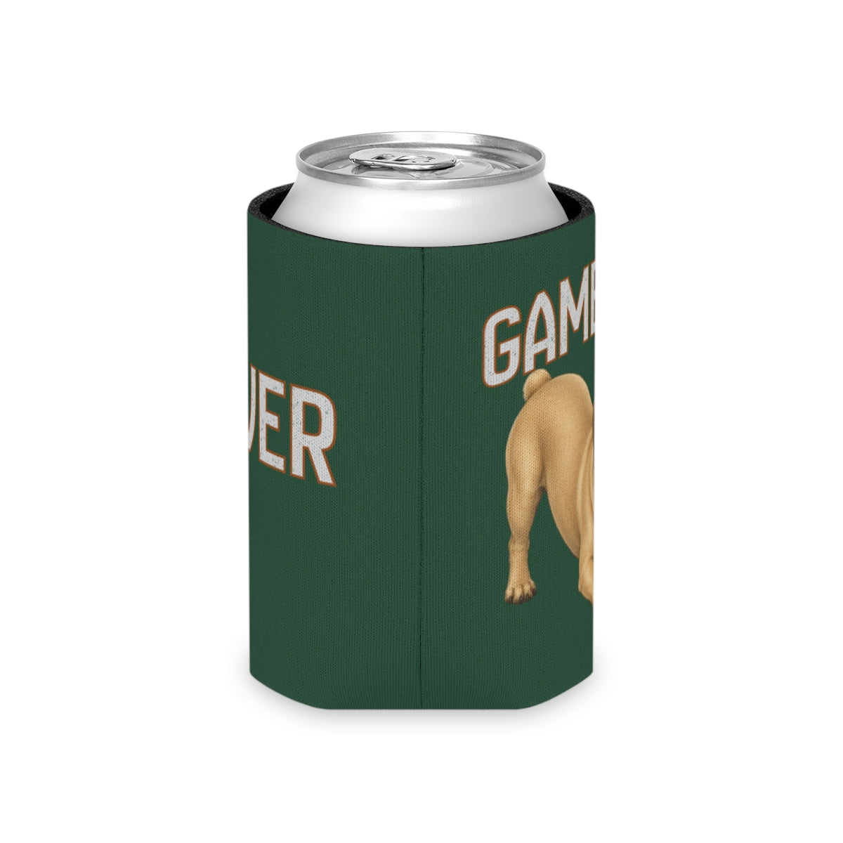 Personalized French Bulldog Game Day Can Cooler, Custom Football Dog Koozie Gift