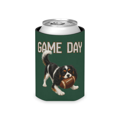 Personalized Tricolor Cavalier Game Day Can Cooler, Custom Football Dog Koozie Gift
