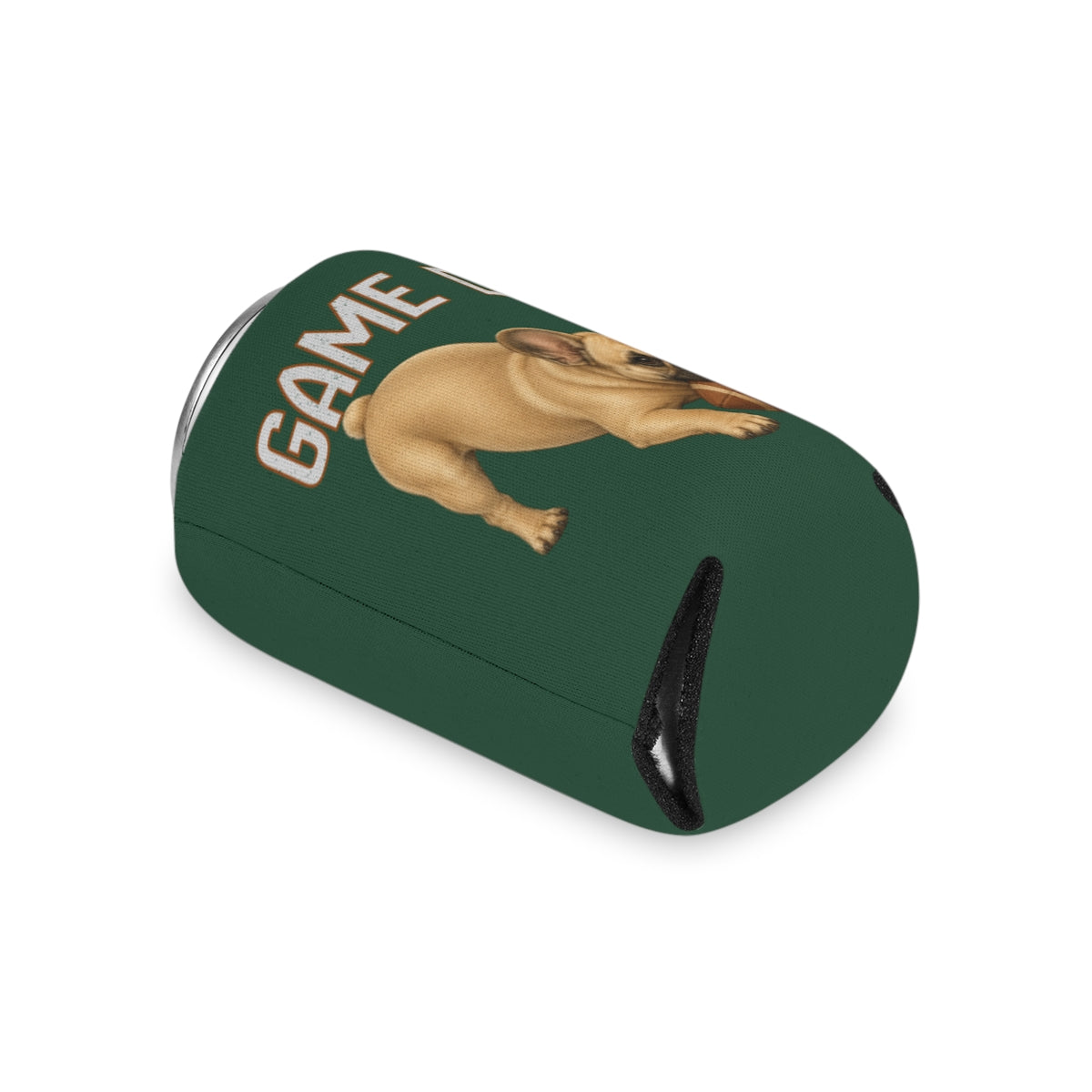 Personalized French Bulldog Game Day Can Cooler, Custom Football Dog Koozie Gift