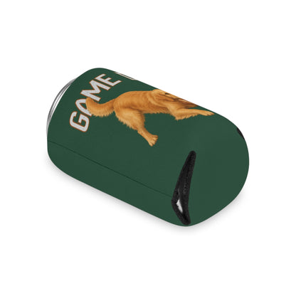 Personalized Golden Retriever Game Day Can Cooler, Custom Football Dog Koozie Gift