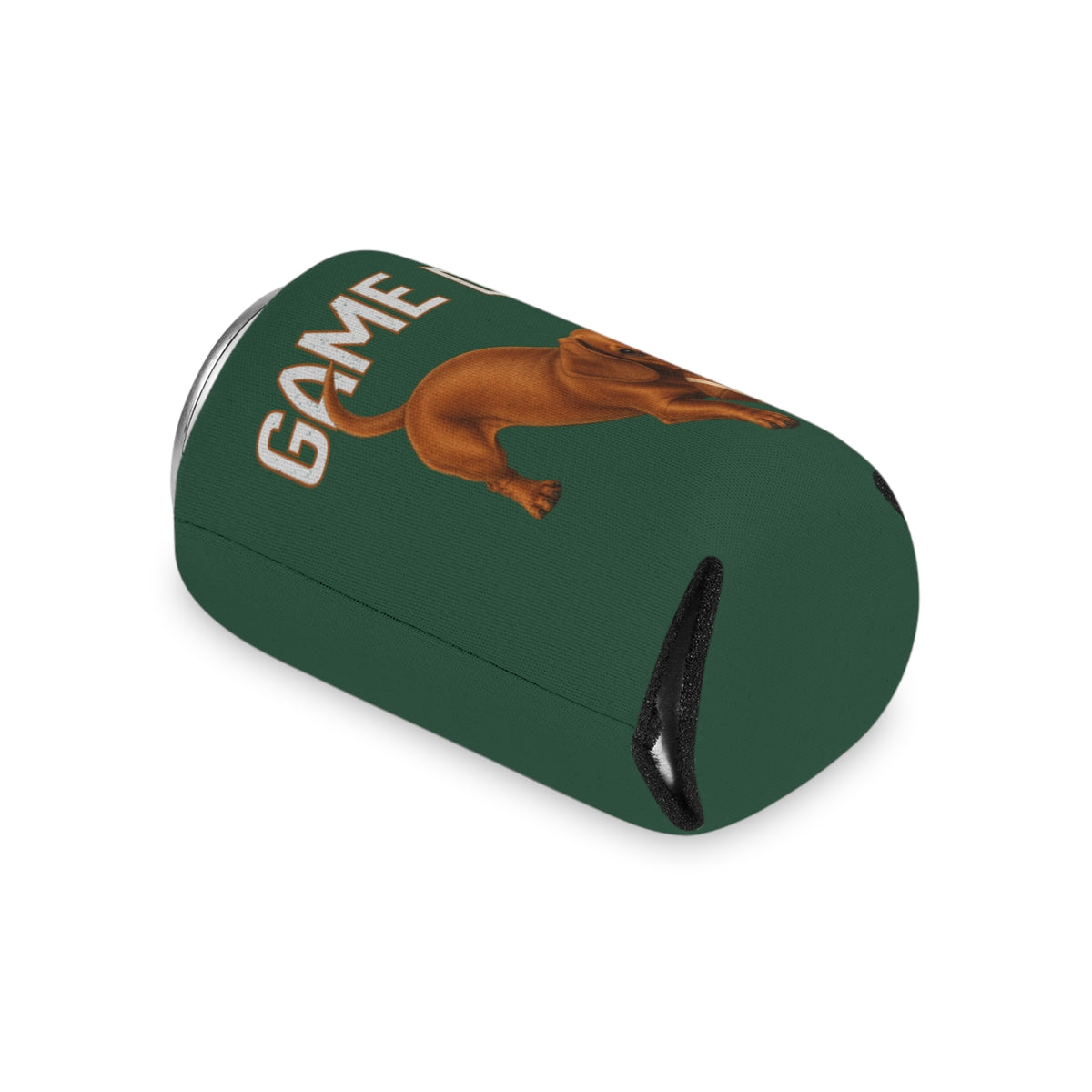 Personalized Red Dachshund Game Day Can Cooler, Custom Football Dog Koozie Gift