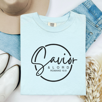 Load image into Gallery viewer, Savior &amp; Lord Shirt, Tank or Hoodie, Romans 10:9 Christian Apparel, Bible Verse Faith Gift for Women

