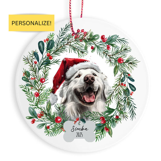 Personalized Kuvasz Christmas Ornament