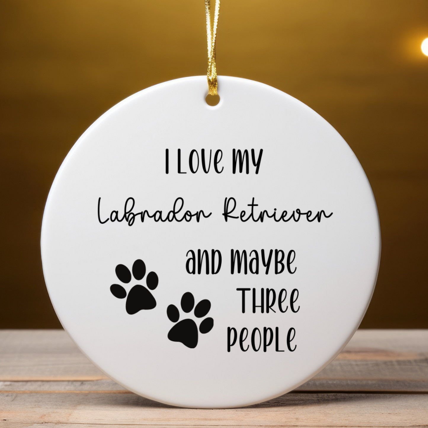 Labrador Retriever Ornament, Dog Lover Gift, Pet Ornament, Pet Lover Gift, Puppy Love Gift, Animal Lover Gift