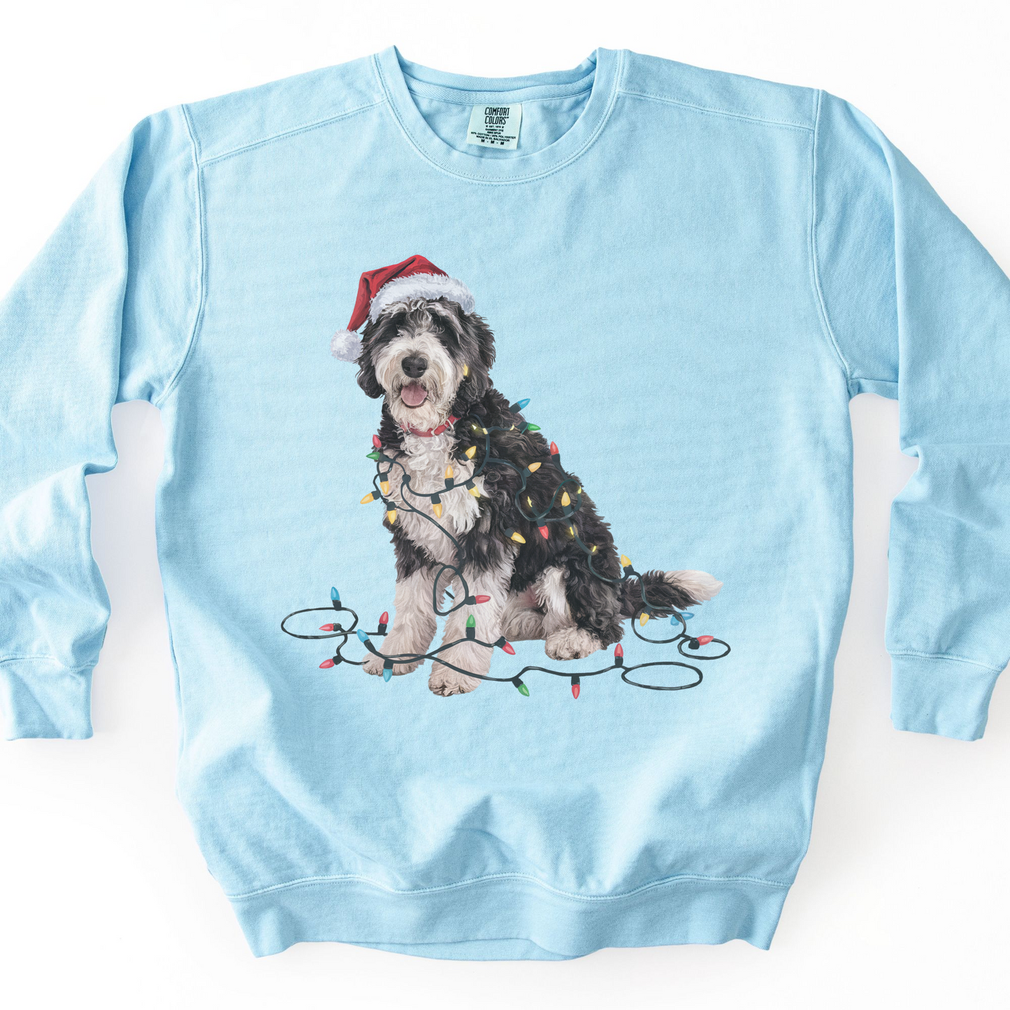 Labradoodle Christmas Lights Sweatshirt