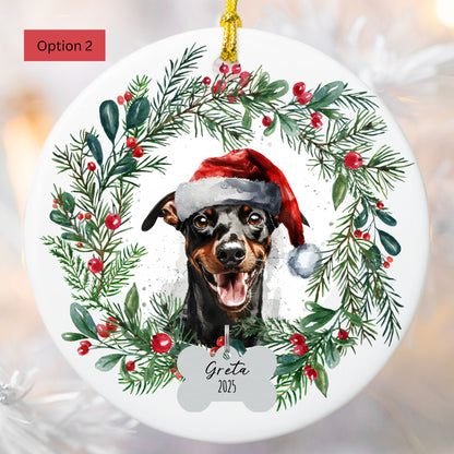Personalized German Pinscher Ornament