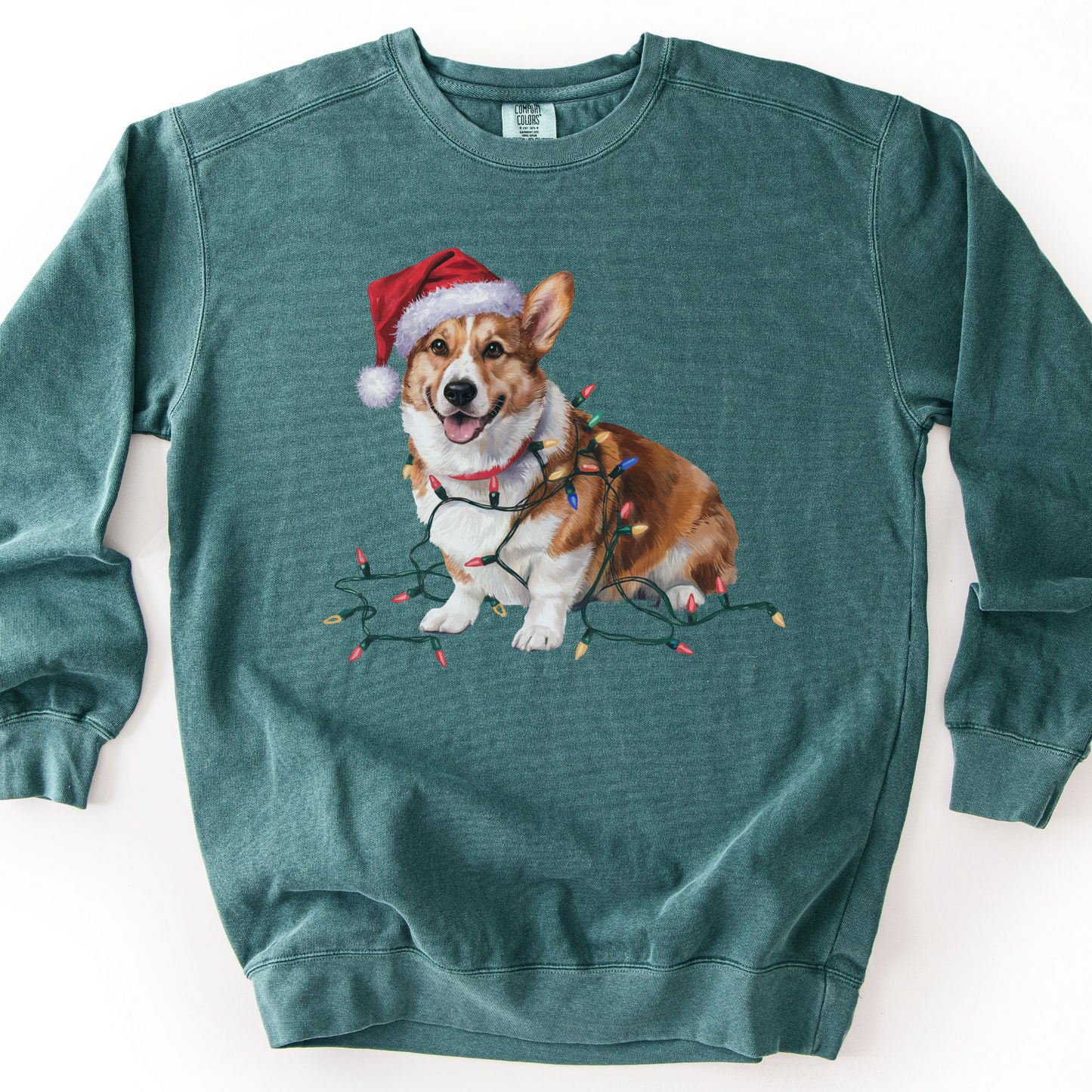 Corgi Christmas Lights Sweatshirt