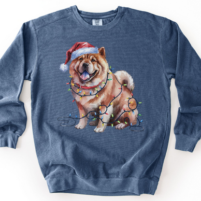 Chow Chow Christmas Lights Sweatshirt