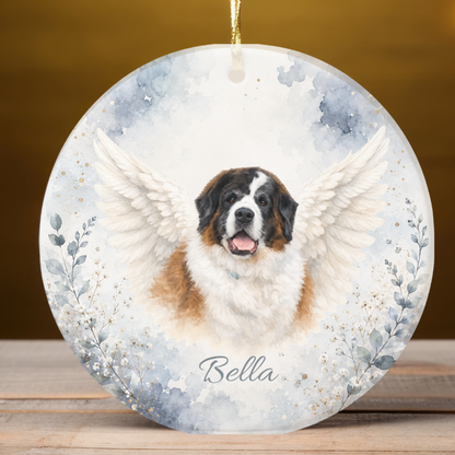 Personalized Pet Memorial Ornament, Custom Rainbow Bridge Photo Keepsake Gift