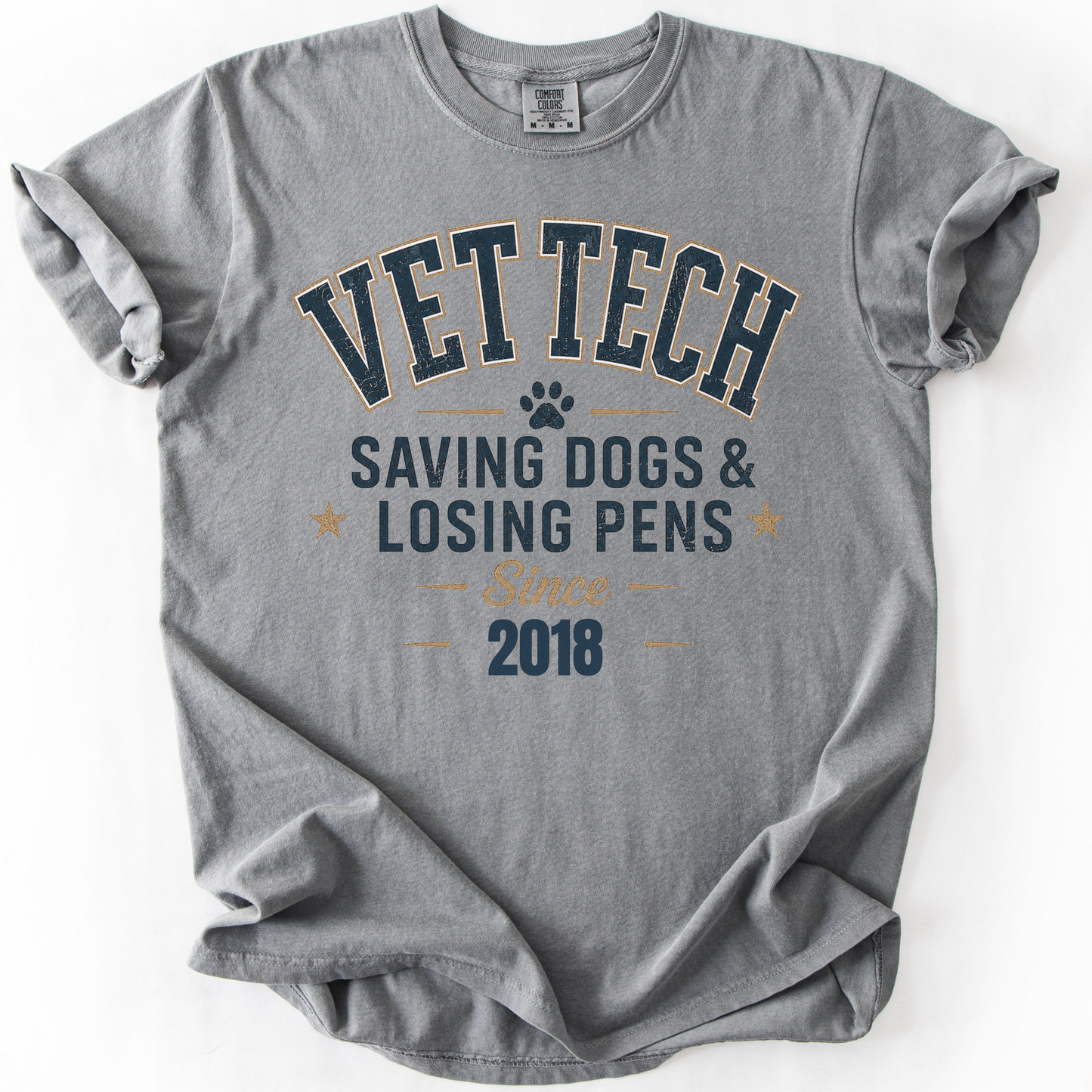 Funny Vet Tech Shirt Veterinary Technician Gift Vet Tech Tee Saving Dogs Losing Pens