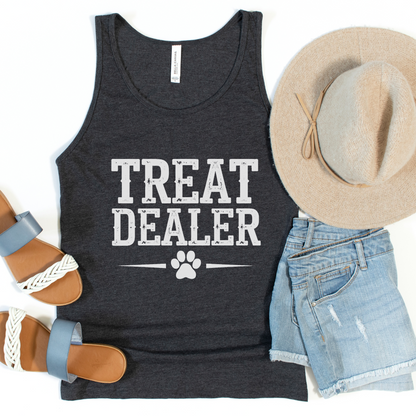 Treat Dealer Dog Lover Shirt, Funny Pet Owner T-Shirt for Dog Moms Dads, Cute Gift for Dog Trainers and Dog Sitters