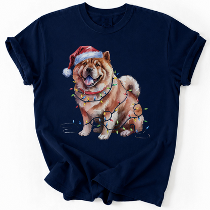 Christmas Chow Chow Shirt, Christmas Lights Dog Tee, Christmas Dog Tee, Chow Chow Mom Tshirt, Gift for Dog Lover, Chow Chow