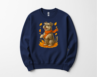 Load image into Gallery viewer, Miniature Schnauzer Autumn Sweatshirt, Cozy Fall Dog Sweater, Schnauzer Lover Apparel, Cute Autumn Dog Tee, Gift for Pet Lovers
