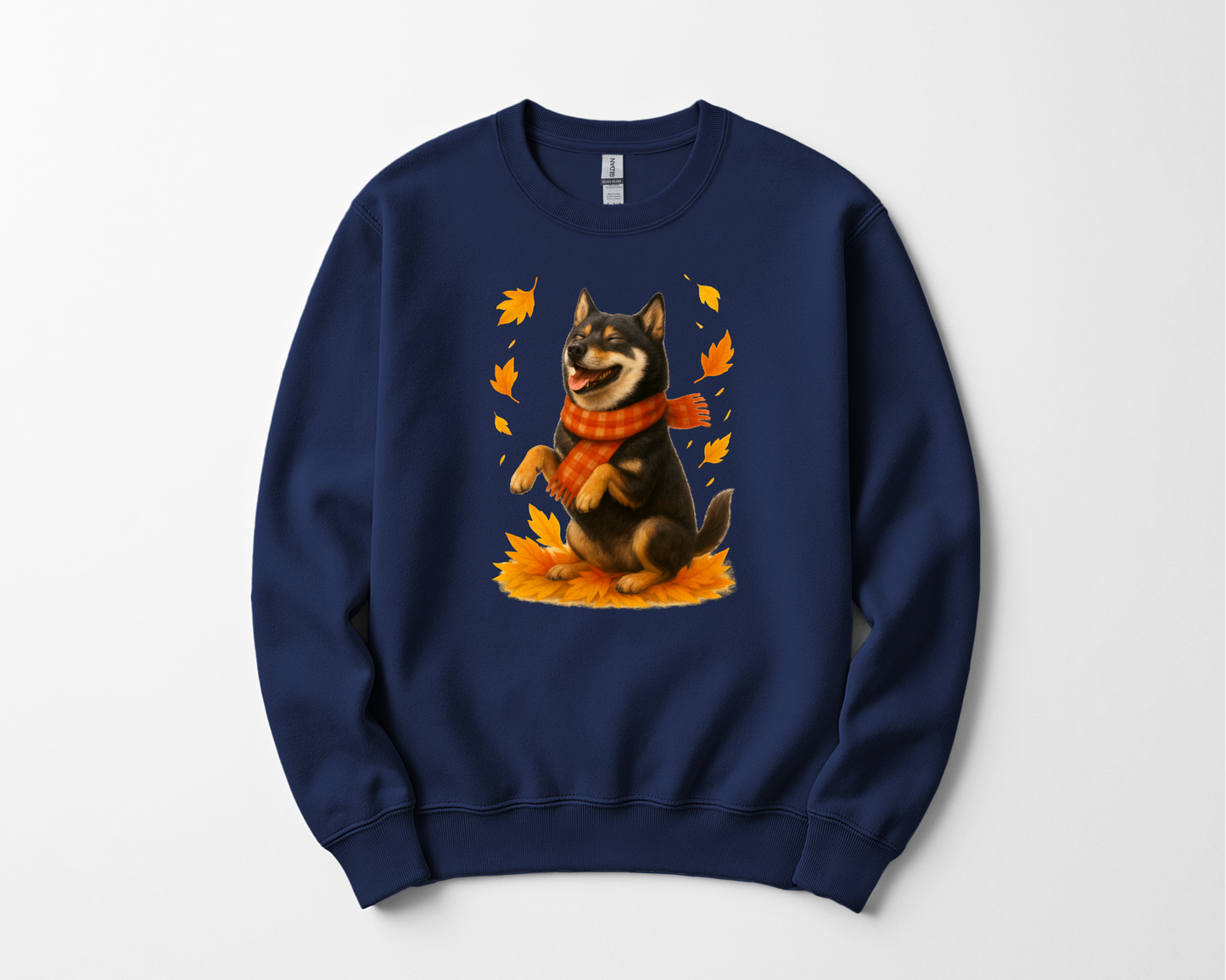 Shiba Inu Autumn Shirt, Cozy Dog Sweatshirt, Fall Shiba Lover Gift, Cute Pet Apparel, Autumn Leaves T-shirt, Dog Lover Clothing