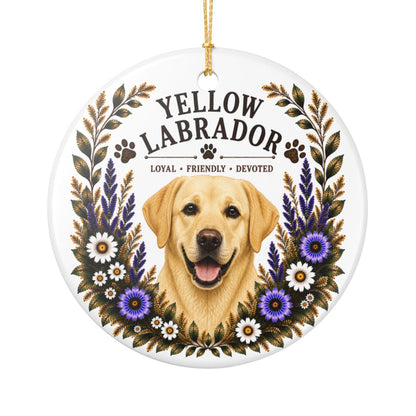 Yellow Lab Ornament, Labrador Retriever Lover Gift, Yellow Lab Mom Gift, Dog Breed Keepsake