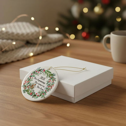 Personalized New Home Ornament, Christmas Holiday Ornament, New Beginnings, New Memories, First Home Ornament, First Christmas In New Home