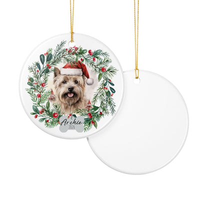 Personalized Cairn Terrier Christmas Ornament