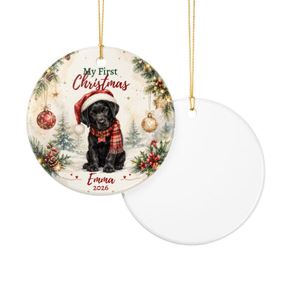 Personalized Puppy First Christmas Ornament, Custom Dog Keepsake Gift
