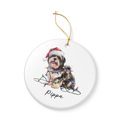 Lhasa Apso Ornament Personalized Dog Keepsake