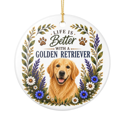 Golden Retriever Ornament, Golden Retriever Lover Gift, Dog Mom Gift, Golden Keepsake