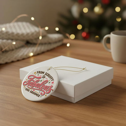 Fabulous Dog Groomer Ornament