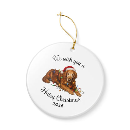 Personalized Dog Photo Christmas Ornament Custom Pet Holiday Keepsake Gift