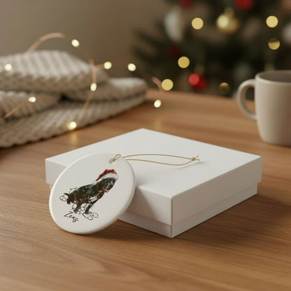 Personalized Cane Corso Christmas Ornament, Festive Dog Keepsake, Ceramic Tree Decoration