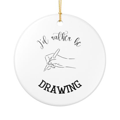 Drawing Ornament, Sketch Ornament, Artist Gift, Crafty Gift, Doodle Decoration, Drawing Lover Gift