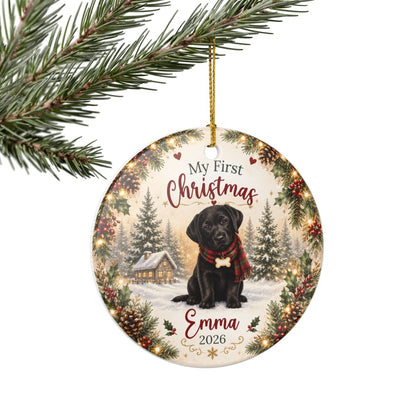 Personalized First Christmas Pet Ornament Custom Dog Memorial Photo Keepsake Gift