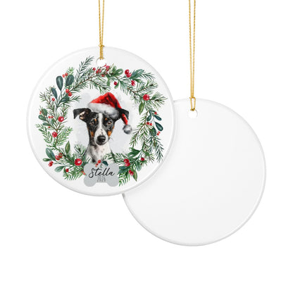 Personalized Smooth Fox Terrier Christmas Ornament